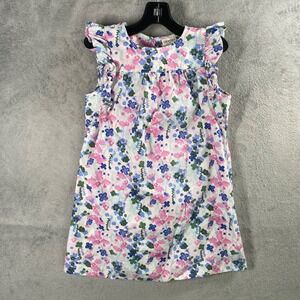 Crewcuts Girls Dress Size 6 Floral Print Flutter Sleeve ALine Cottage Preppy